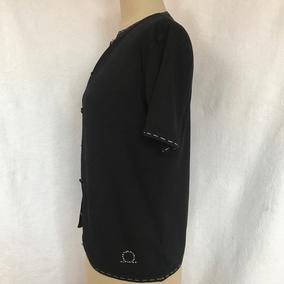 Salvatore Ferrangamo M black sweater twinset EUC - Picture 2 of 13